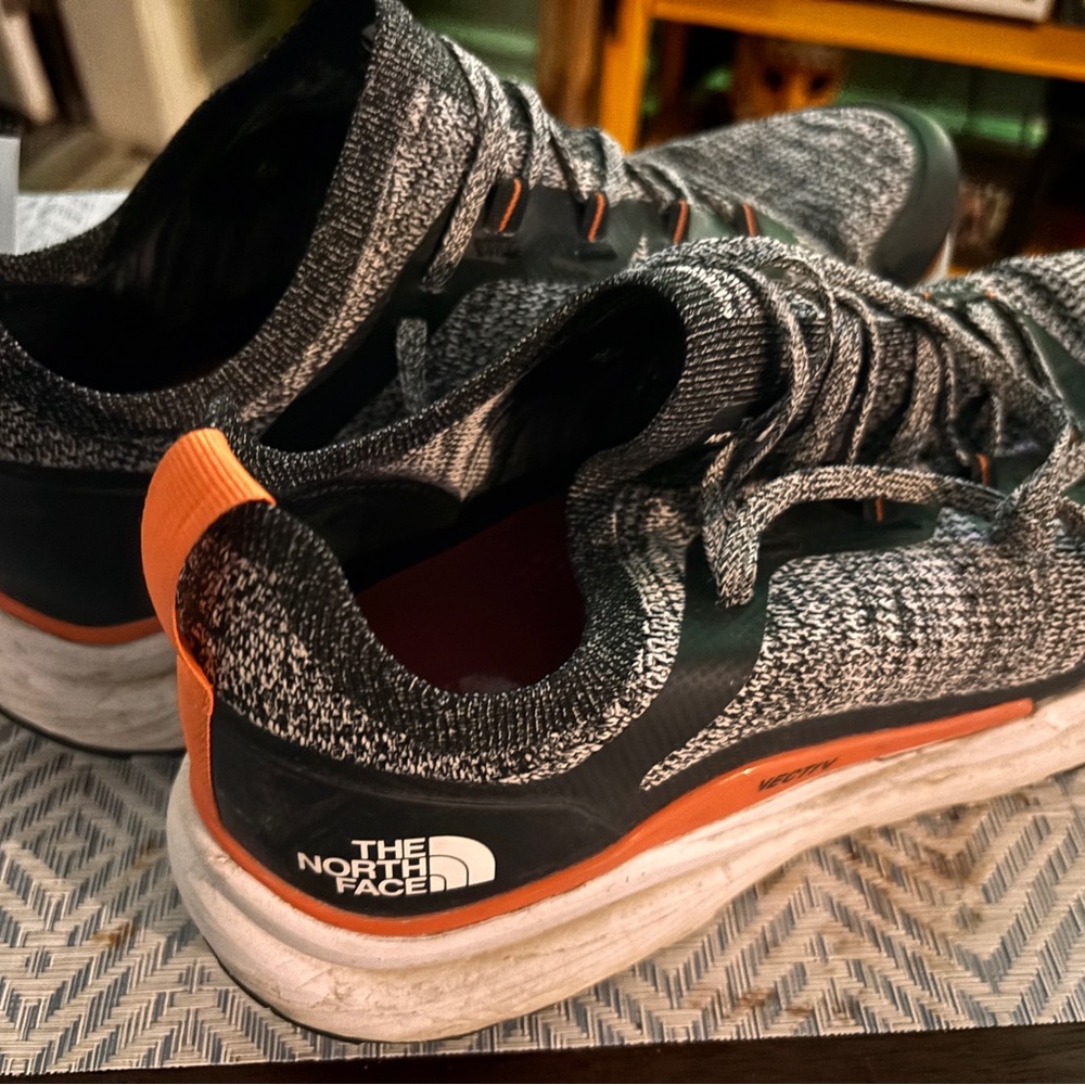 The North Face Black and Orange Athletic Shoes with Performance Design
